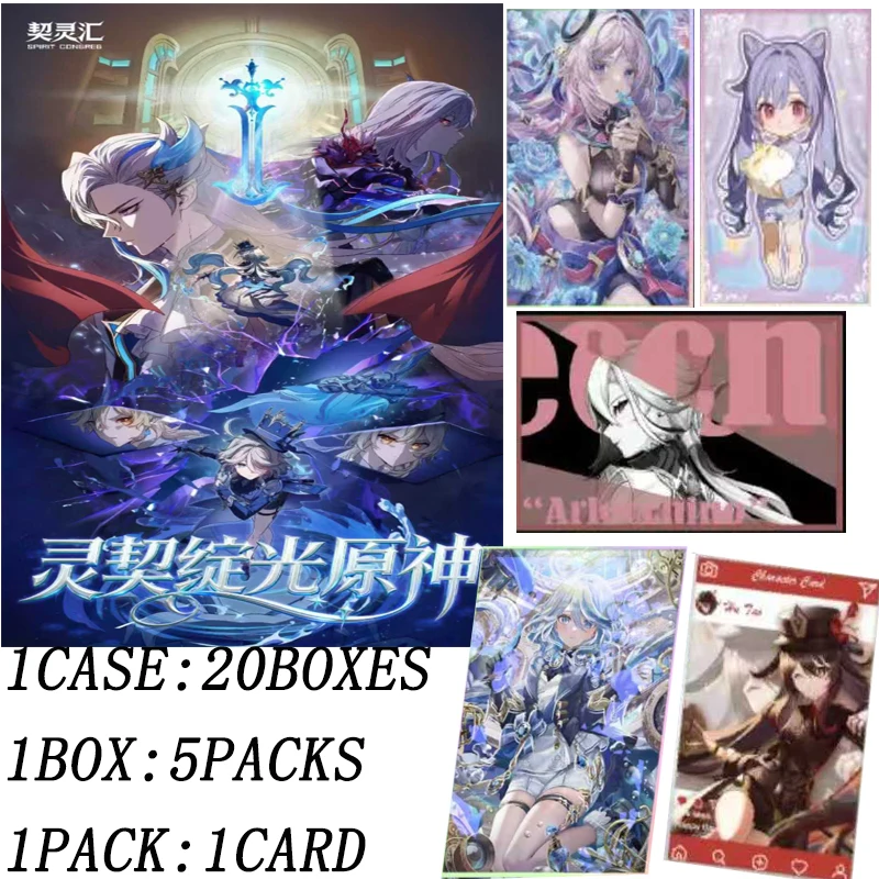 

Wholesale Genshin Impact Teyvat Art Card Collection First Series Glow Foil Stamping Anime Collectible Gift