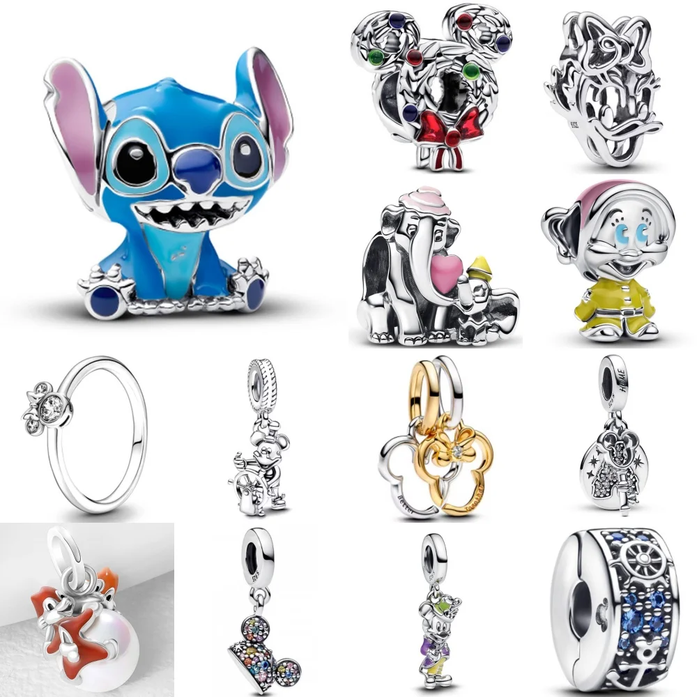 

Hot Selling 925 Silver Elephant Mouse Bead Pendant Suitable for European Original Bracelet DIY Accessories Exquisite Jewelry