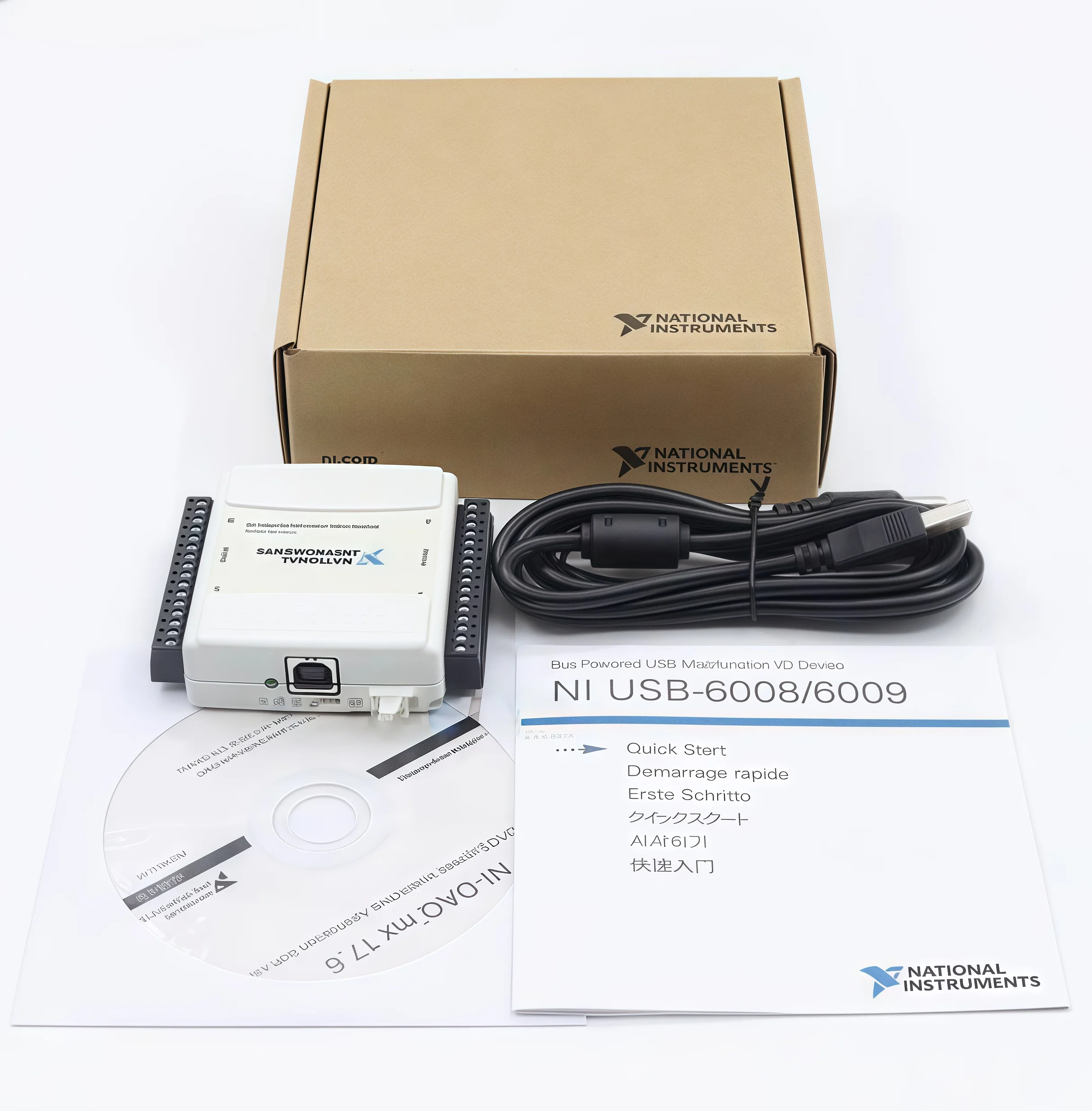 

NI USB-6008 USB-6009 data acquisition card multifunction DAQ with terminal block