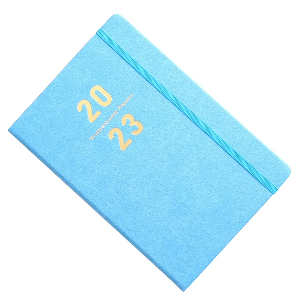 

2023 Planner A5 Blue Simple Paper Schedule Notebook Students Academic Planner 2022 2023 Office English Practical