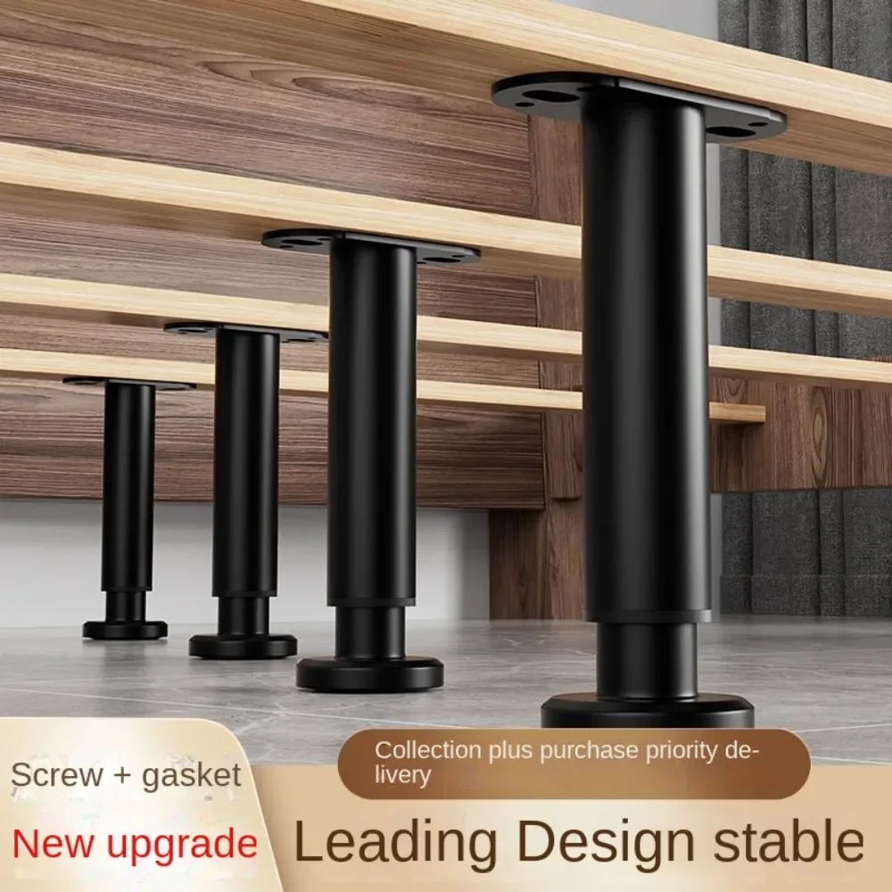 Bed Board Support Frame Adjustable Long Leg Bed Legs Furniture Fixture Elevated Column Bed Legs Kitchen Cabinets 4pcs