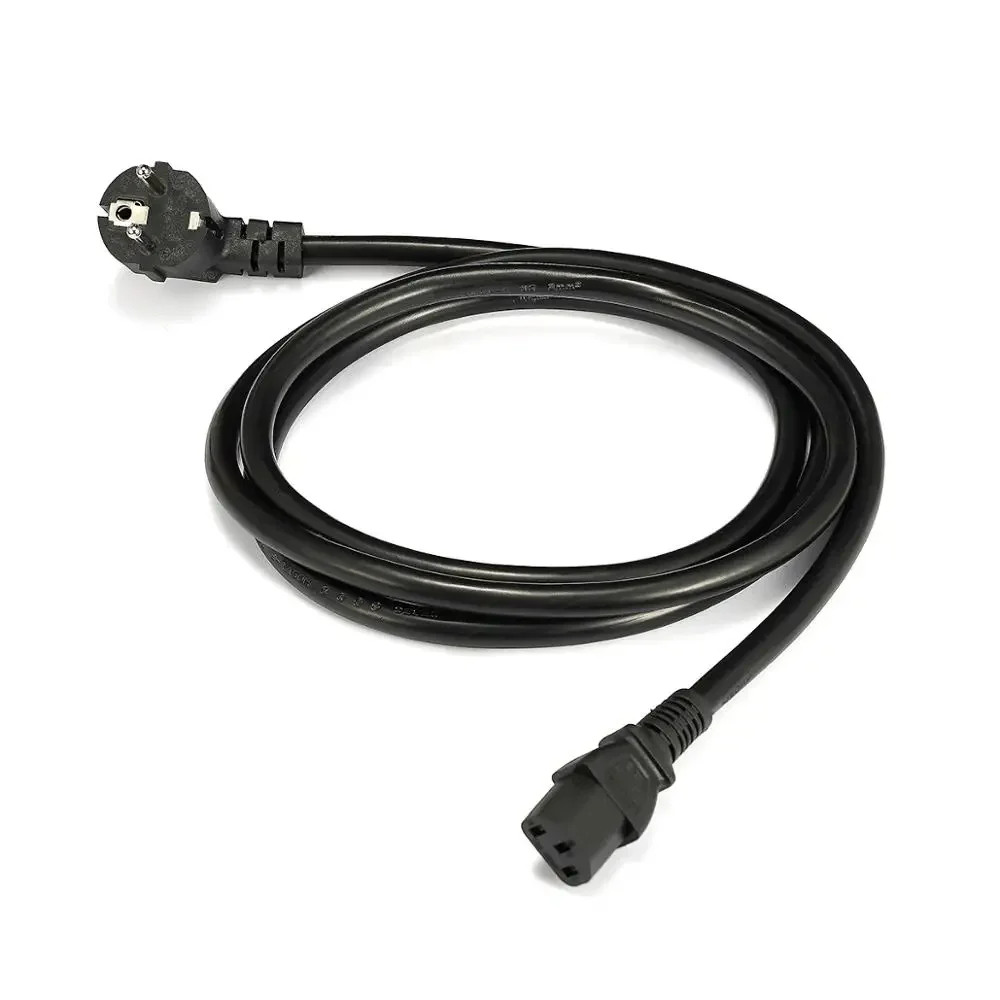 Projector Power Cable 1.5 2 5m 2mm EU Plug Schuko to IEC C13 Power Extension Cord For Dell PC Computer PSU Antminer 3D Printer