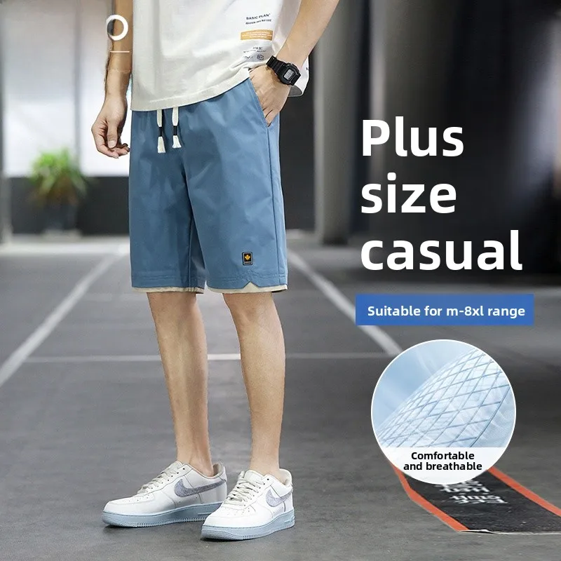 

Yaloo Men's plus Size Workwear orts Breathable Qui Dry Lightweight Five-Quarter Length Fitn Running Pants Casual Sle