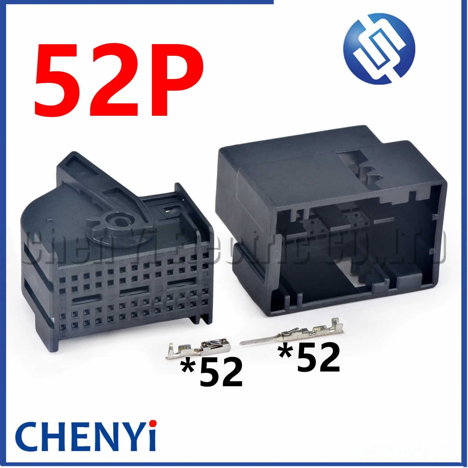 Conector automotriz de 52 pines/vías, hembra o macho, para módulo de placa de computadora de unidad de control de identificación automotriz, 967287-1