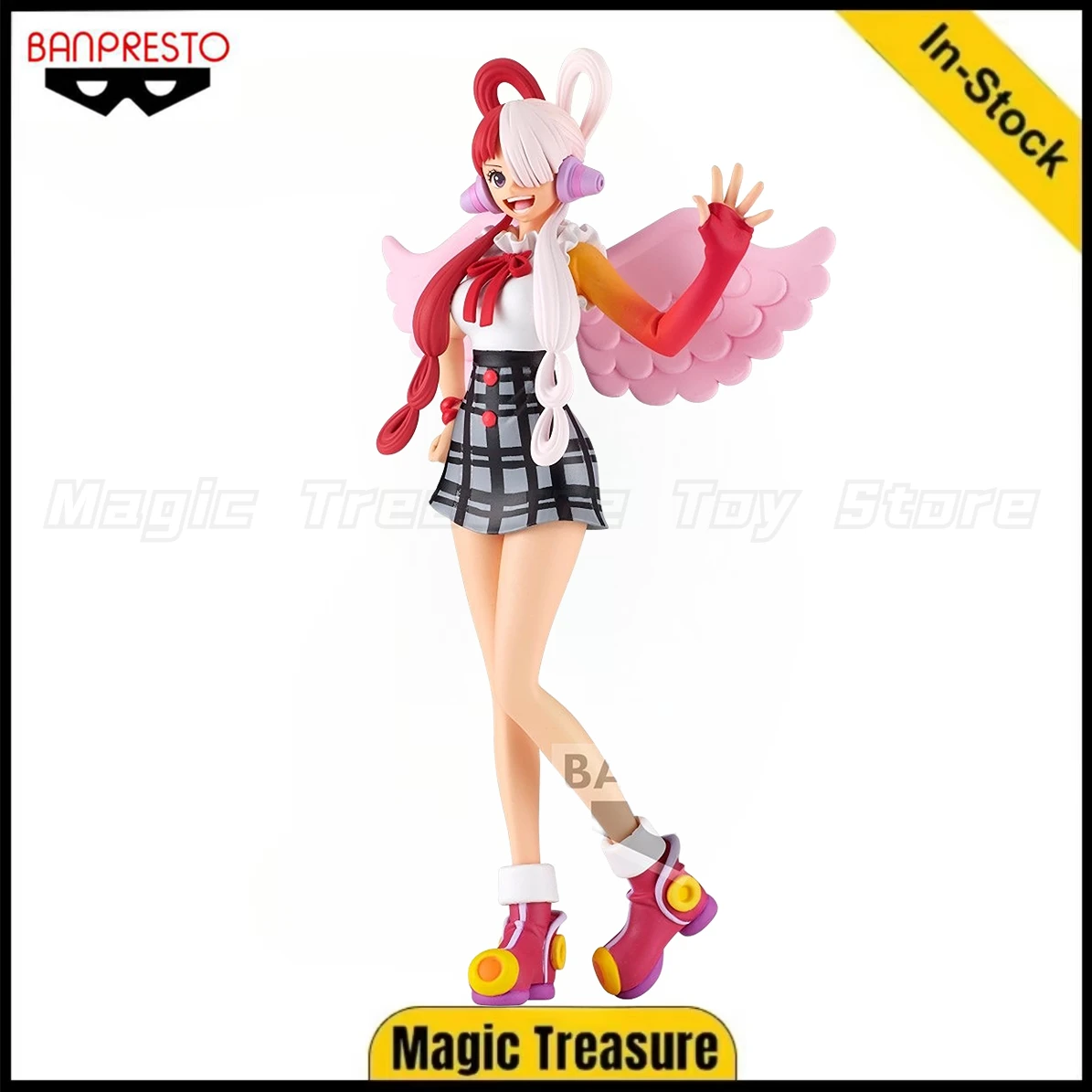 【Auf Lager】Original BANPRESTO DXF THE GRANDLINE SERIES ONE PIECE FILM RED UTA Figur Geschenkornamente
