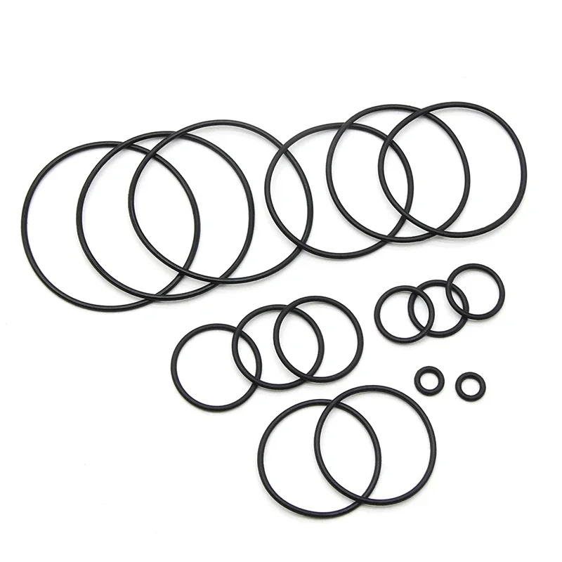 50pcs NBR O Ring Seal Gasket Thickness OD 3~80mm CS 1 2 3 4mm Oil Resistance Washer Round Shape Nitrile Butadiene Rubber Spacer