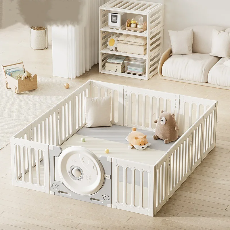 روضة أطفال رائد الفضاء للأطفال، نشاط زحف، بوابة أمان للمساحة، ساحة لعب داخلية مع تصميم تخزين متعدد الوظائف وقابل للطي #1