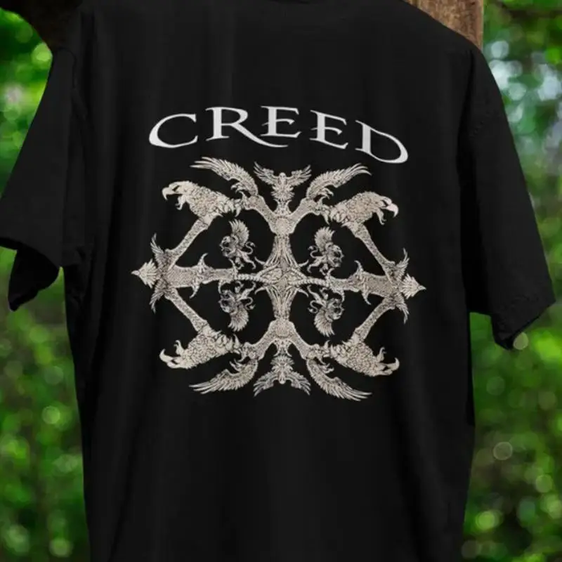 Creed rock tour concert short sleeve black color classic tee shirt KV36620