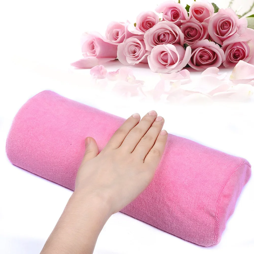 Nail Hand Holder Cushion Pillow Manicure Makeup Tools (Pink) Nai Pillow Nai Cushion Manicure Hand Cushion