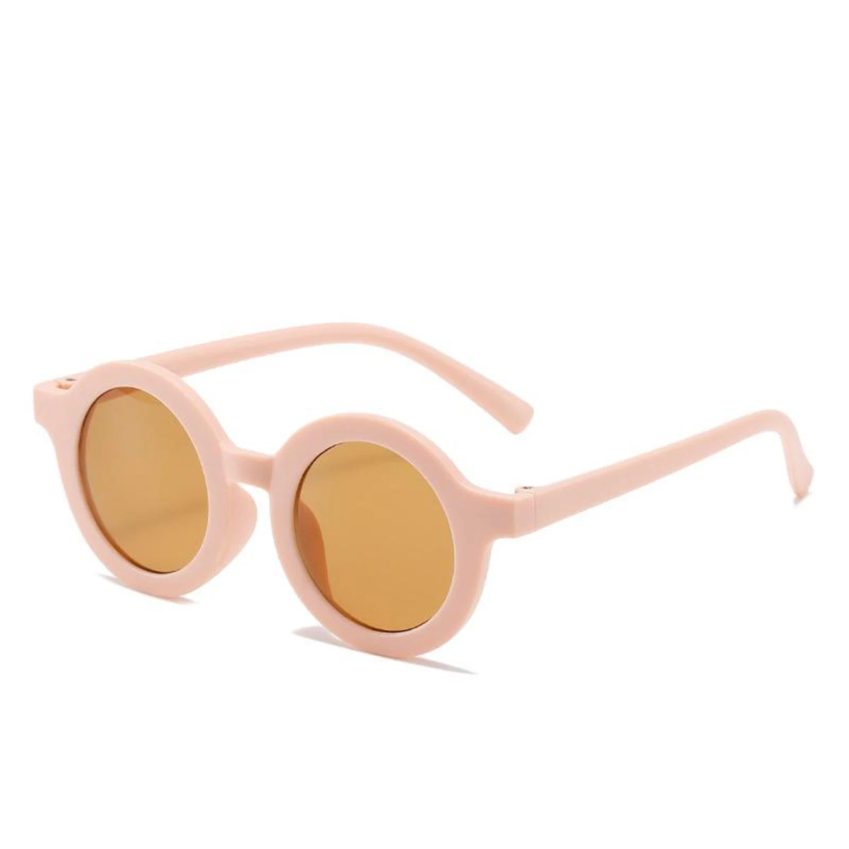 Neue Mode Runde Rahmen Candy Farbe Sonnenbrille Kinder Strand Brille – Detail 7
