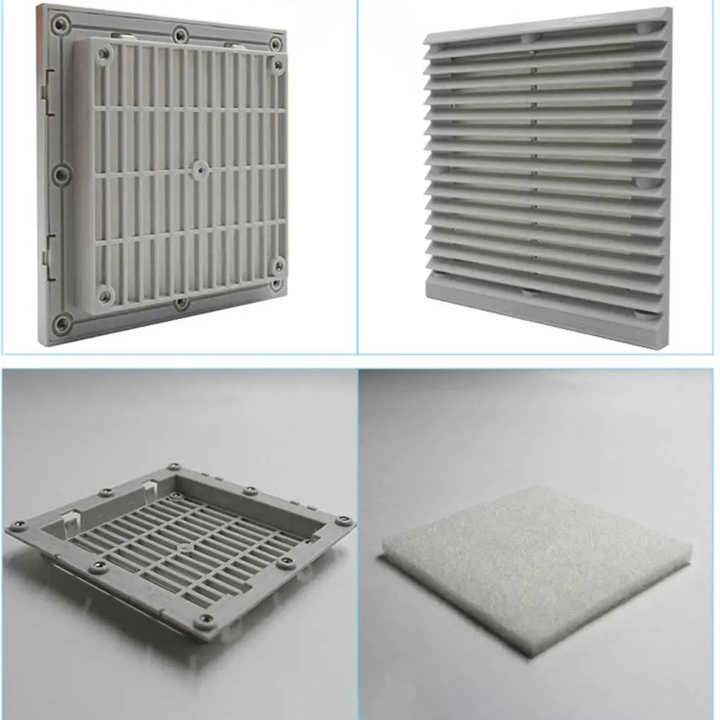 Ventilation Shutter Household Dust-proof Filter Screen Sidewall Air Vent Duct Cover Panel Ventilator Accessory Type 1