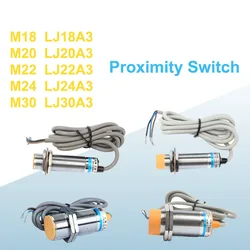 Approach Sensor inductive proximity sensor switch M18 M20 M22 M24 M30 DC 12V AC 110V NO NC NPN PNP Detection Metal Switches