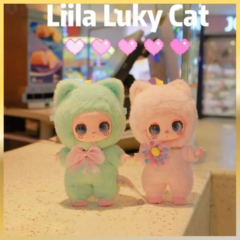 Caja ciega Liila Lucky Cat, Kit de modelismo, juguetes de moda, muñeca de vinilo de dibujos animados, regalo de Navidad, juguete Kawaii para niños, caja misteriosa de Lilia curado