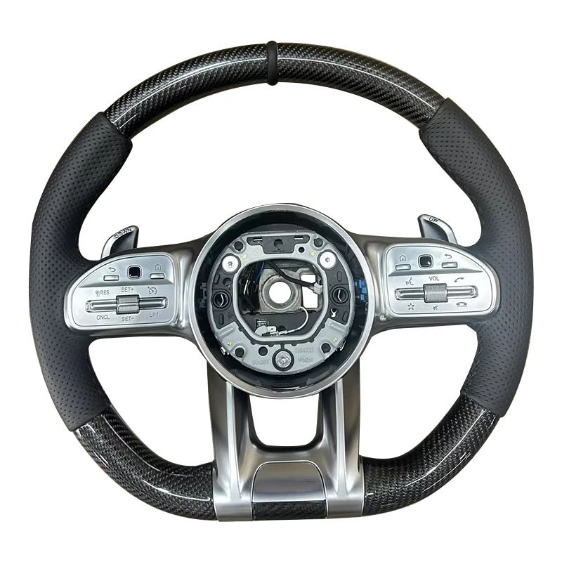 

White Full Leather Steering Wheel for Mercedes Benzs W204 W205 W206 W211 W212 W176 W213 Cla W210 W124 W221 W222 S63 AMGs