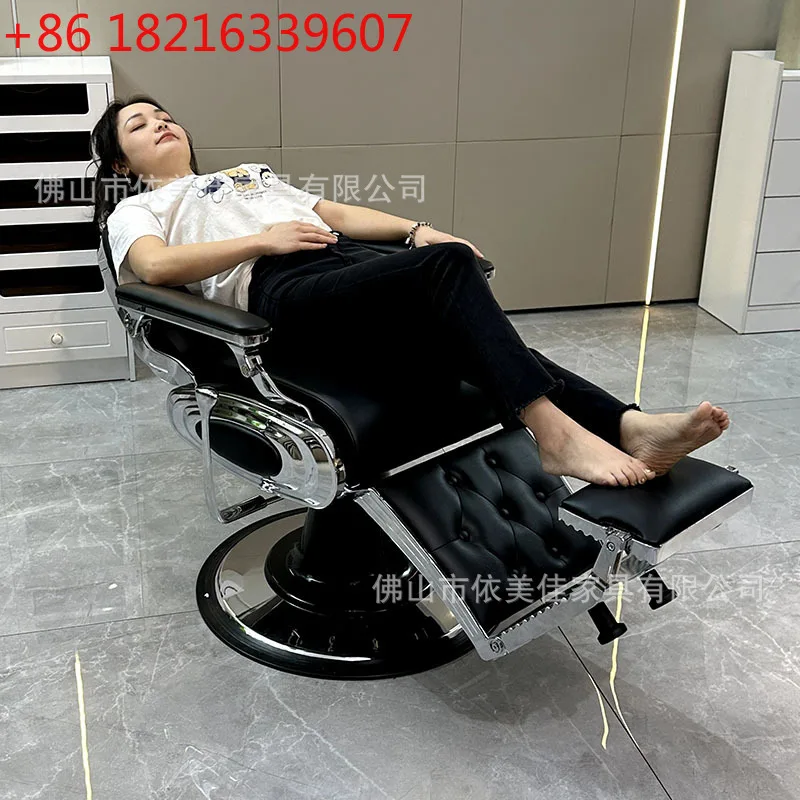YAO retro men's oil head chair barber chair oil head museum put down shaving and shaving high-end