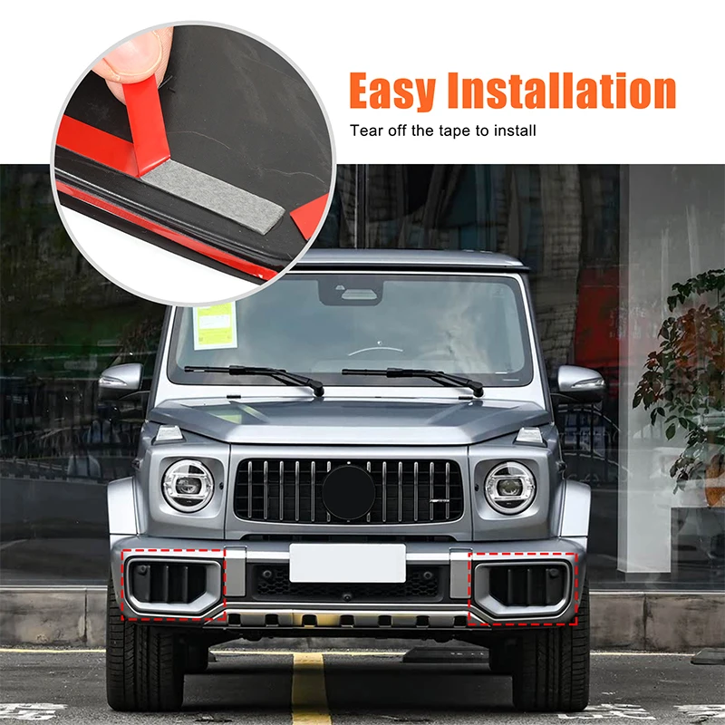 For Mercedes-Benz G-Class G63 2025 + Accessories carbon fiber Car Front Bumper Side Air Intake Grille Decorative Frame