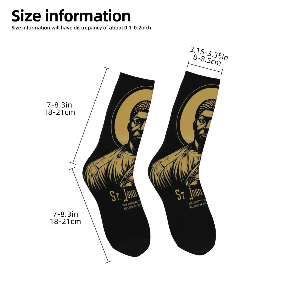 Fashion Men's Socks Casual St. John Coltrane Sock Sport Women's Sock Spring Summer Autumn Winter