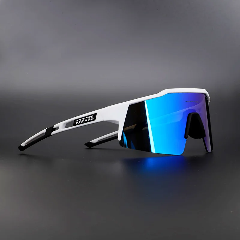 NONE Polarisierte Radfahren Brille 4 Objektiv 2025, Männer Frauen Sport Angeln Laufen Sonnenbrille Straße Mountainbike Brille MTB Fahrrad Brillen 4