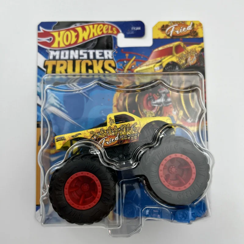 24B FYJ44 HOT WHEELS 1/64 MONSTE TRUCKS DODGE RAM VAN MOTOSAURUS GOTTA DUMP TYRANNOSAURUS REX ALL FRIED UP BATTLE CAT car model