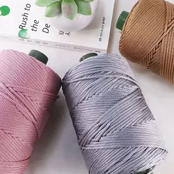 3mm Colored Twisted Woven Rope Hollow Thread Craft Decorative DIY Handmade Bag Drawstring Belt Accessories Polypropylene Fiber
