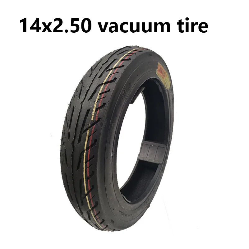 14x2.50 Vacuum Tire, Suitable for Electric Vehicles, Electric Motorcycles, Wear-resistant Tires 14 * 2.50 Replacement