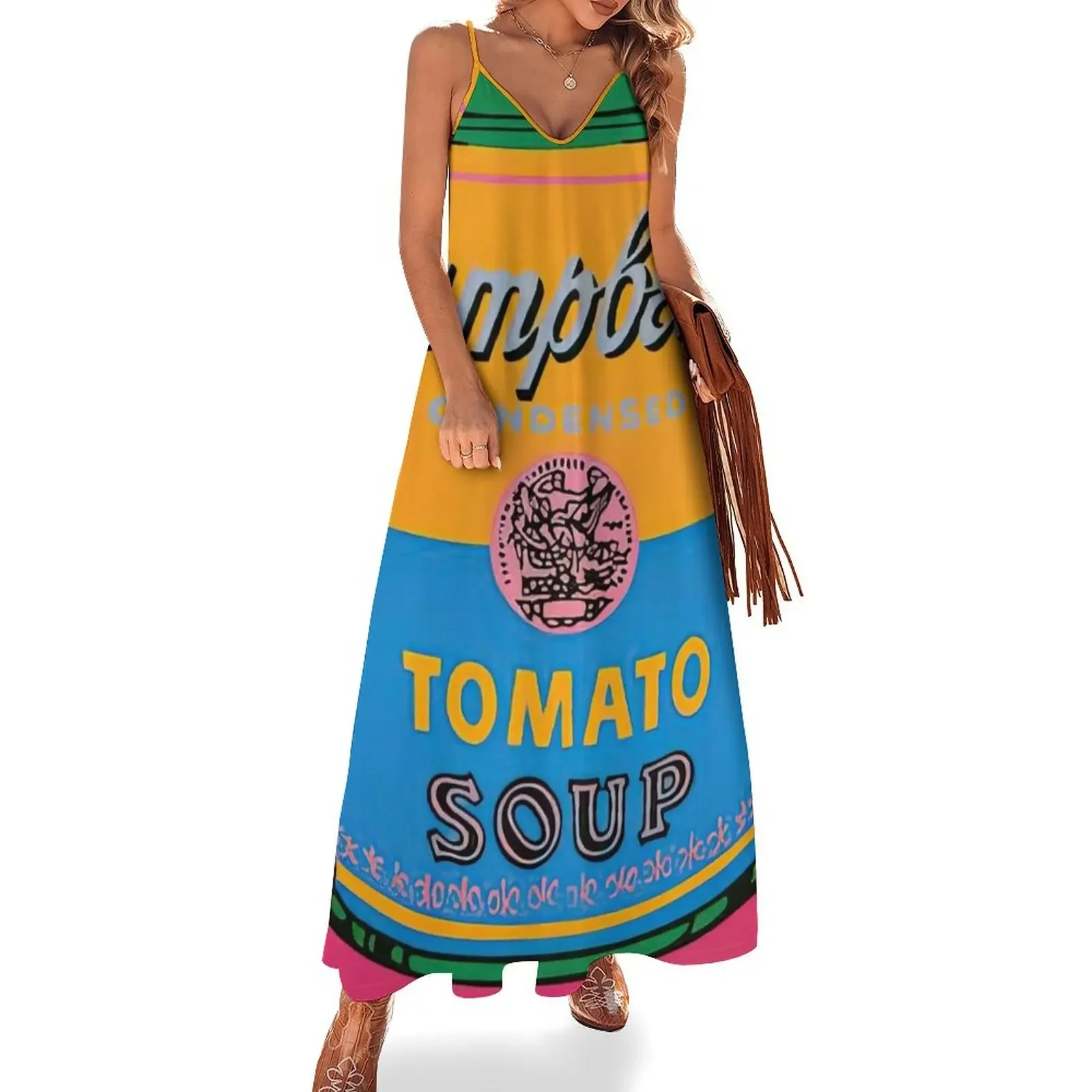 

Campbell's Soup Can - Andy Warhol Sleeveless Dress elegant women's sets dress women summer dresses for women