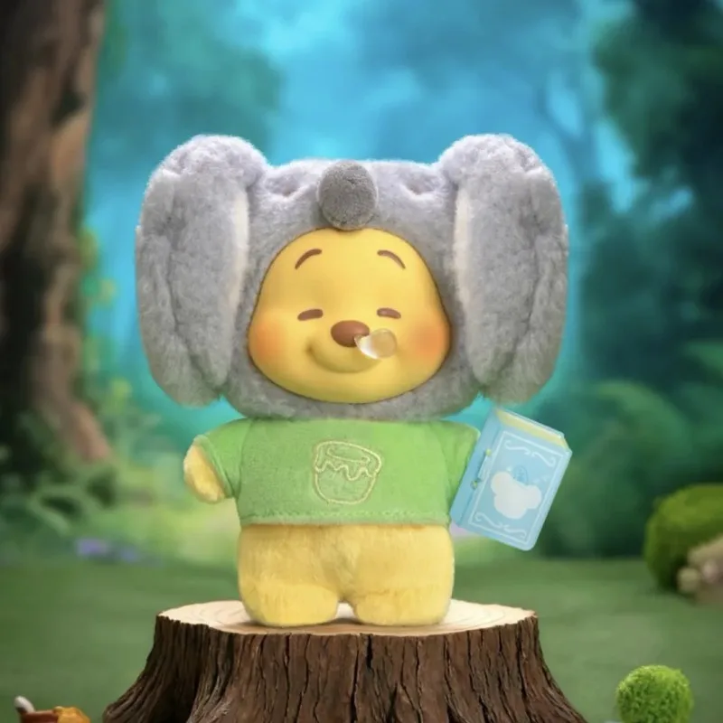 Libro de cuentos de animales Original de Winnie The Pooh, caja ciega de cara de vinilo, colgante, bolsa de muñeca, colección de decoración, regalo de Navidad para niños