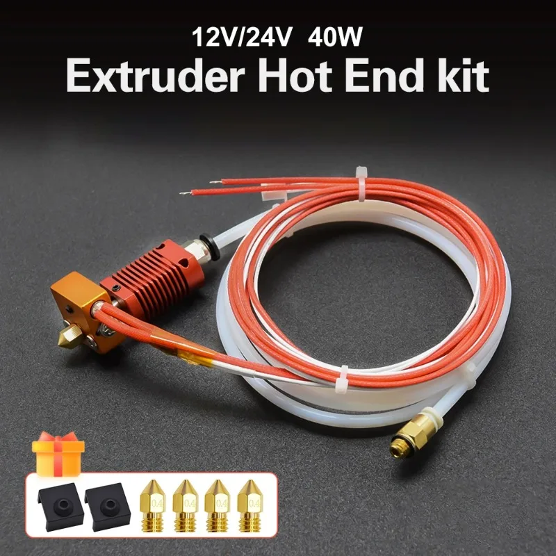 

New Upgraded Extruder Head for CR10 3D Printer Heating Aluminum Block Nozzle Remote Type Hotend Durable Printing Accessory