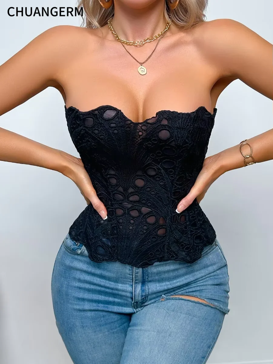CHUANGERM Damski Letni Top Gor – Cami Top Lace recenzja i cena