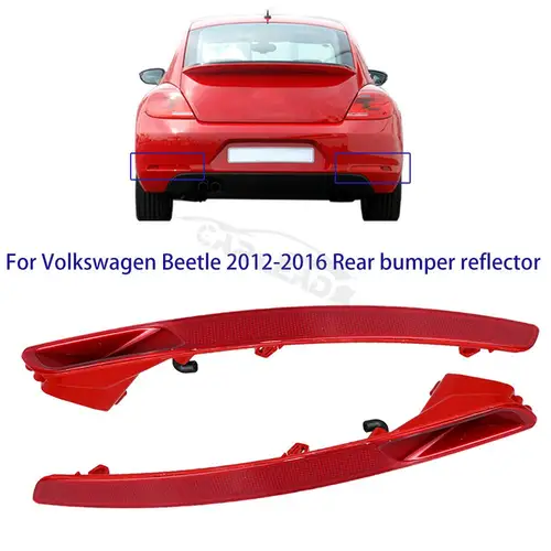 Imagen 1 del producto Para Volkswagen Beetle 2012-2016 Reflector de parachoques trasero luz de advertencia luz de freno luz de señal de giro 5C 5945702 B 5C 5945701 B B B