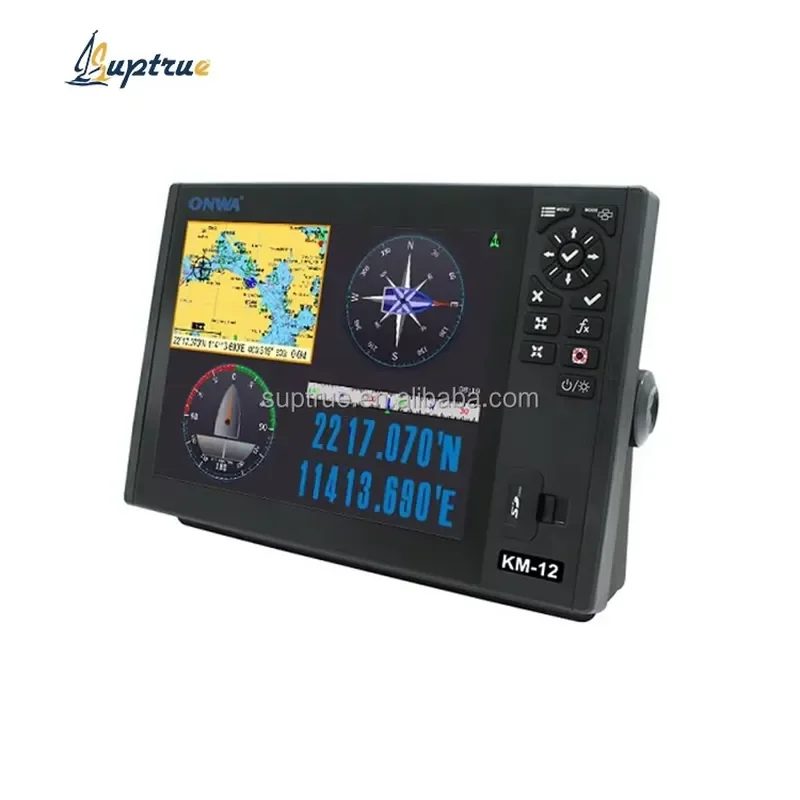 12.1 Inch Marine GPS Chart Plotter Multifunction Display Fish Finder Navigation System for Boat Yacht Fishing Sea Watercraft