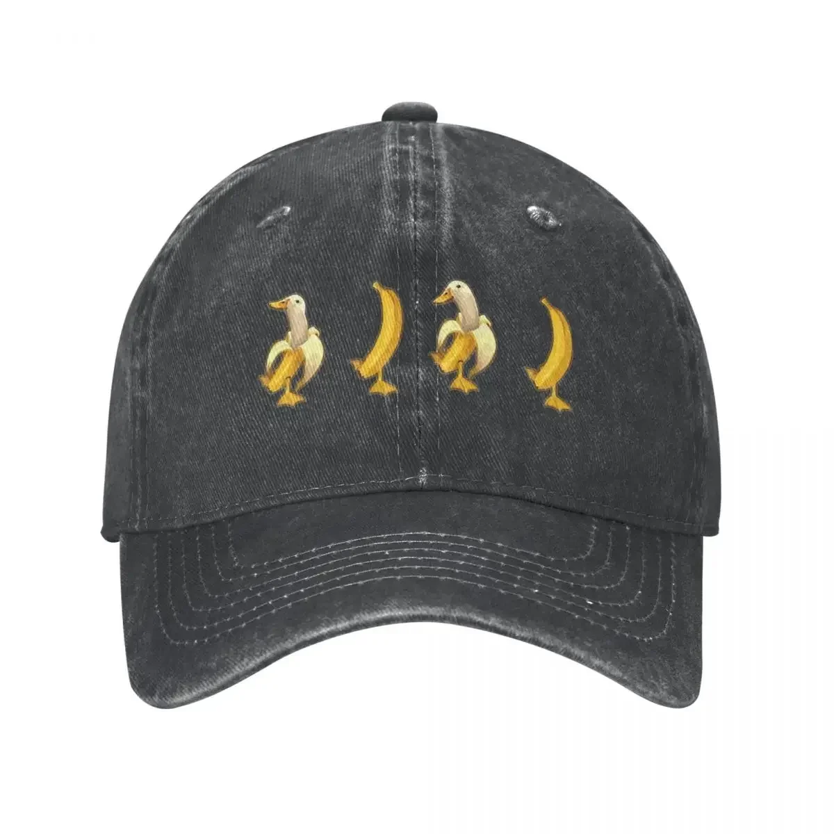 Fashion Funny Banana Duck Meme Baseball Cap Men Women Distressed Washed Snapback Hat Outdoor Summer Adjustable Caps Hat