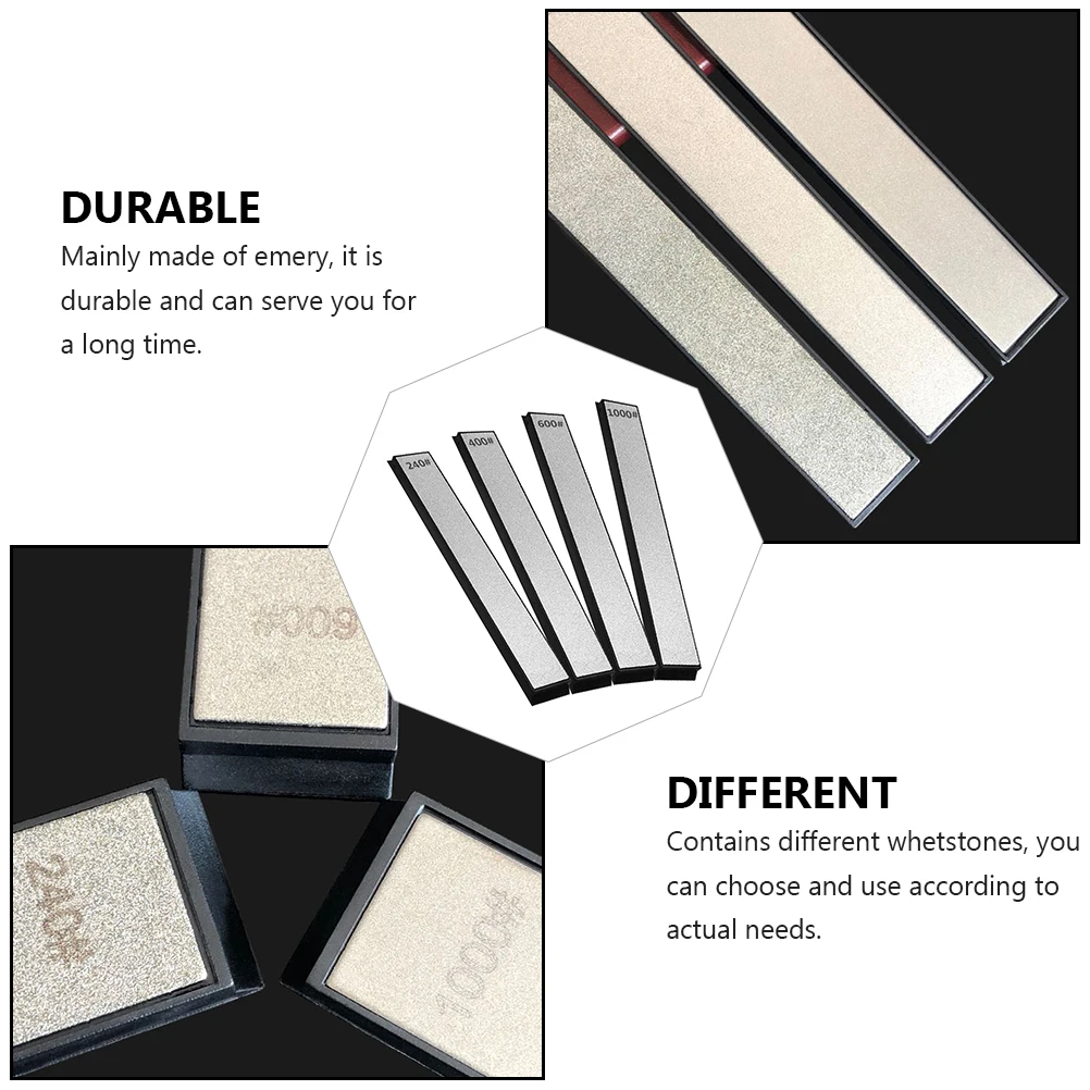 

4pcs Whetstone Set 240 400 600 1000 Grit Kitchen Knife Sharpener Home Sharpening Stone Abrasive Tool For Cooking Gifts