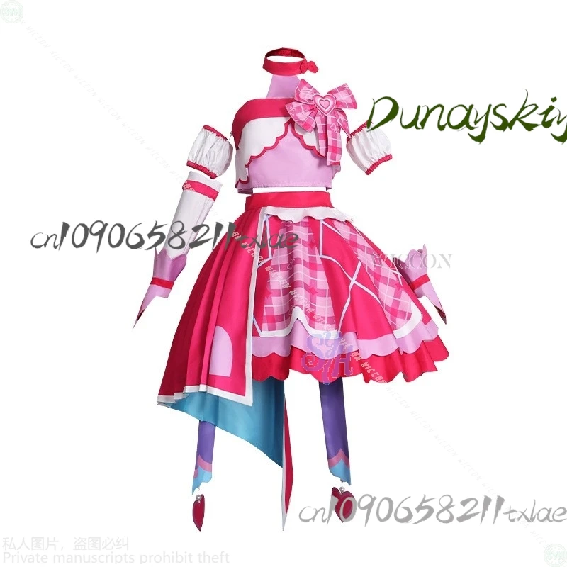 Shop1104345165 Store Pretty Cure You And Idol Cosplay Sakura Uta Cure Idol زي Kawaii الوردي السحري لوليتا الهالوين