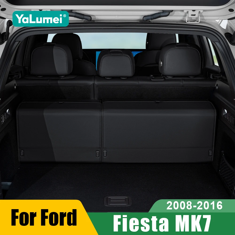 For Ford Fiesta MK7 2008 2009 2010 2011 2012 2013 2014 2015 2016 Car Solar Powered Car Trunk Organizer Box Accessories