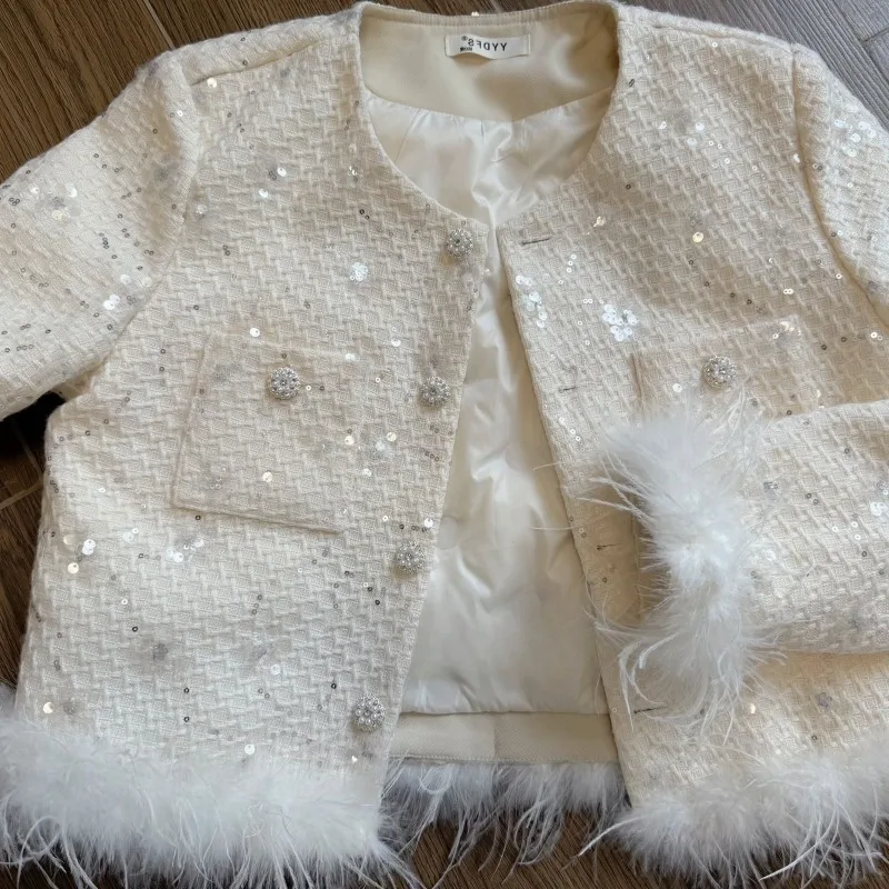 تتميز سترة عصرية للنساء تتميز ببطانة داخلية فريدة من نوعها وجميلة للغاية وبطانة داخلية جديدة لخريف وشتاء #6