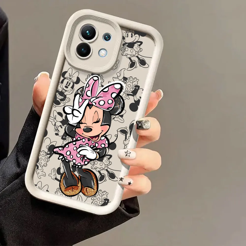 ديزني كارتون ميني ماوس حافظة من السيليكون لهاتف شاومي 15T 14T 13T Pro 15Ultra 17Pro Max Poco F7 X7 X6 M6 M7 Pro غطاء هاتف ناعم #4