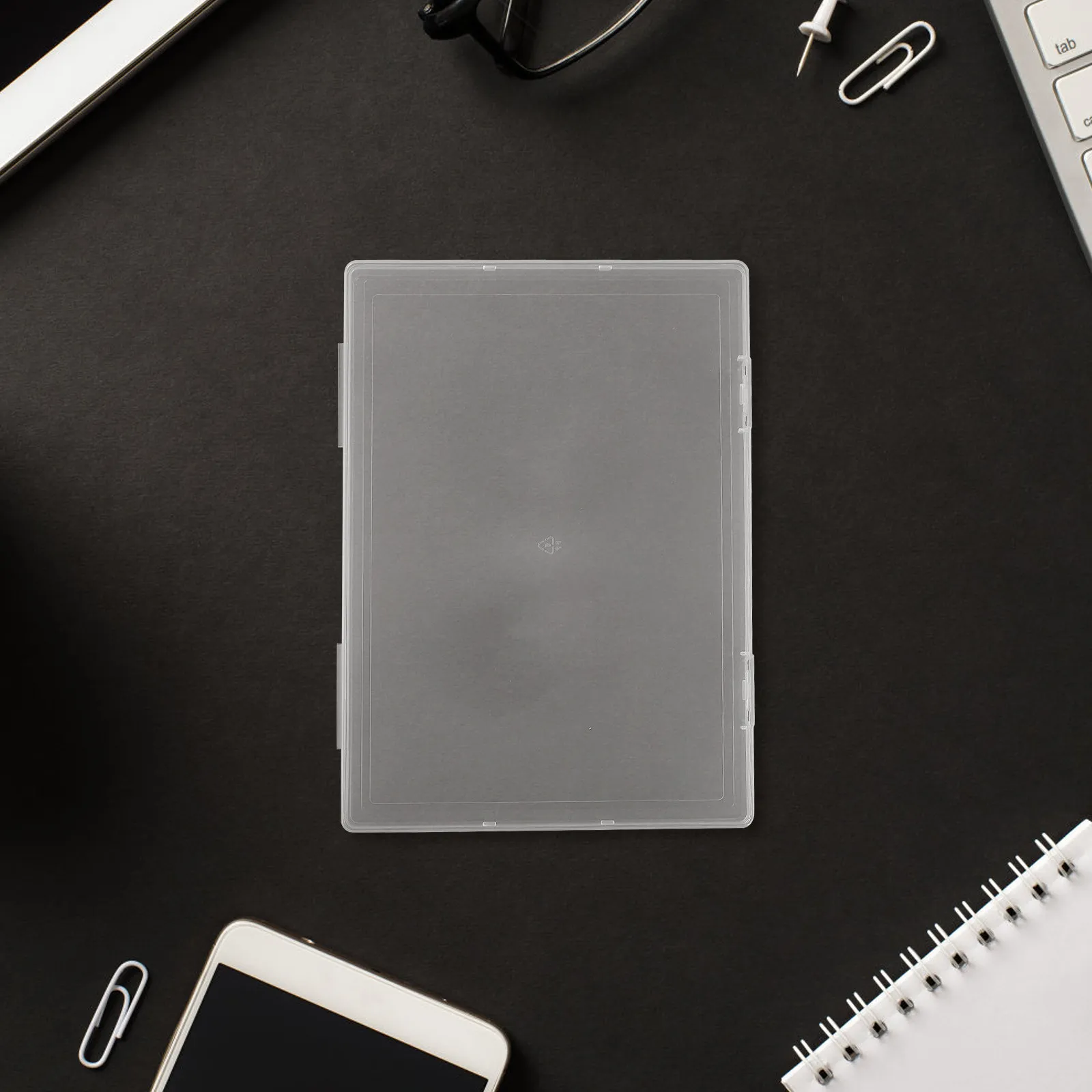 

2 шт. Прозрачные пластиковые коробки для хранения свидетельств о рождении, надежные контейнеры для документов, быстрый доступ, стильный портативный органайзер для файлов