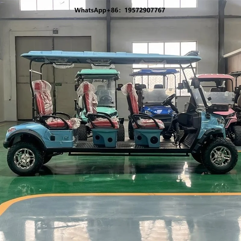 Electric Golf Cart 6 Seater  logo Printing Customized