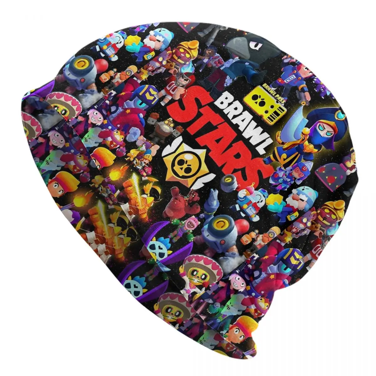 Brawling-Heros Video Game Hipster Bonnet Hat Casual Street Skullies Beanies Hat Men's Women's Warm Dual-use Cap