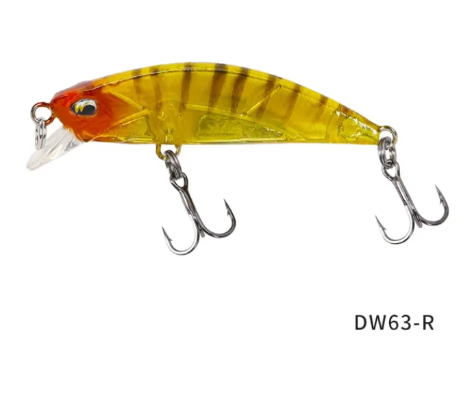 TSURINOYA 4PCS DW63 Sinking Minnow Mini Harde Lokken 50S 50mm 5g Kleine Kunstmatige Vissen Lokken wobblers Crankbait Forel Aas