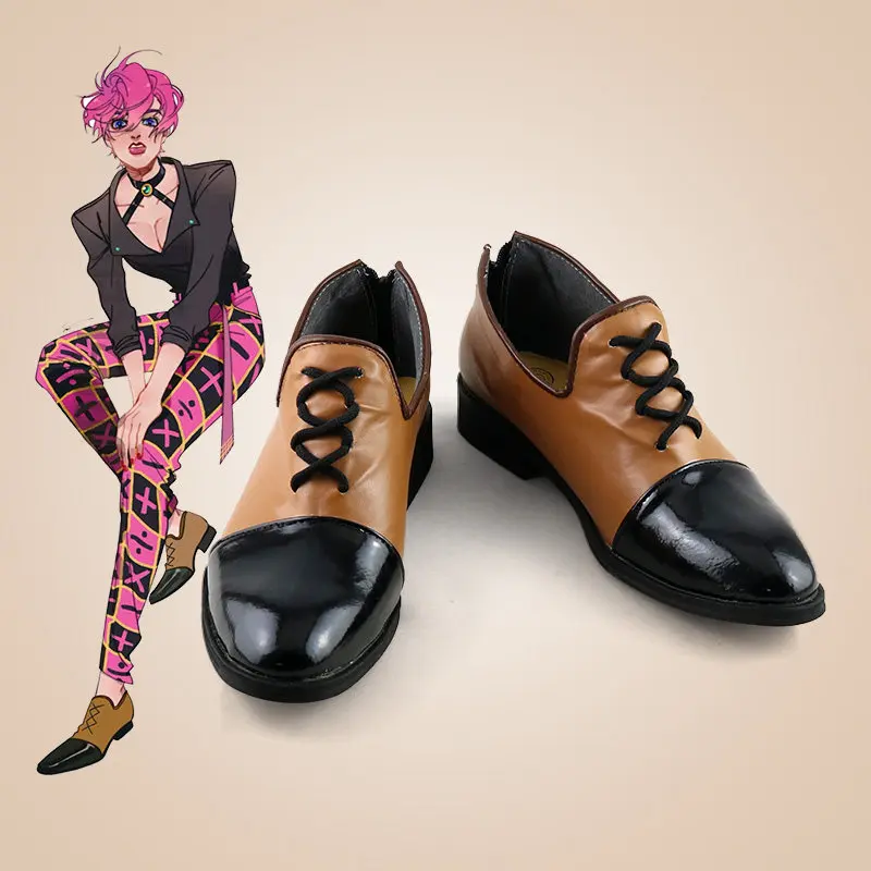 

Обувь для косплея Триш Уны из аниме JoJo's Bizarre Adventure, ботинки для взрослых, аксессуары для костюма на Хэллоуин, на заказ