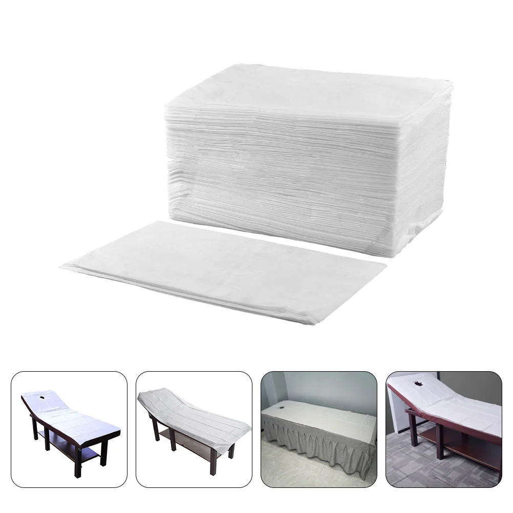 100 Pcs Beauty Sheets Salon Bed Covers Supplies Wipes Portable Protective Massage Non-woven Fabric for Cushions Bedsheet Travel