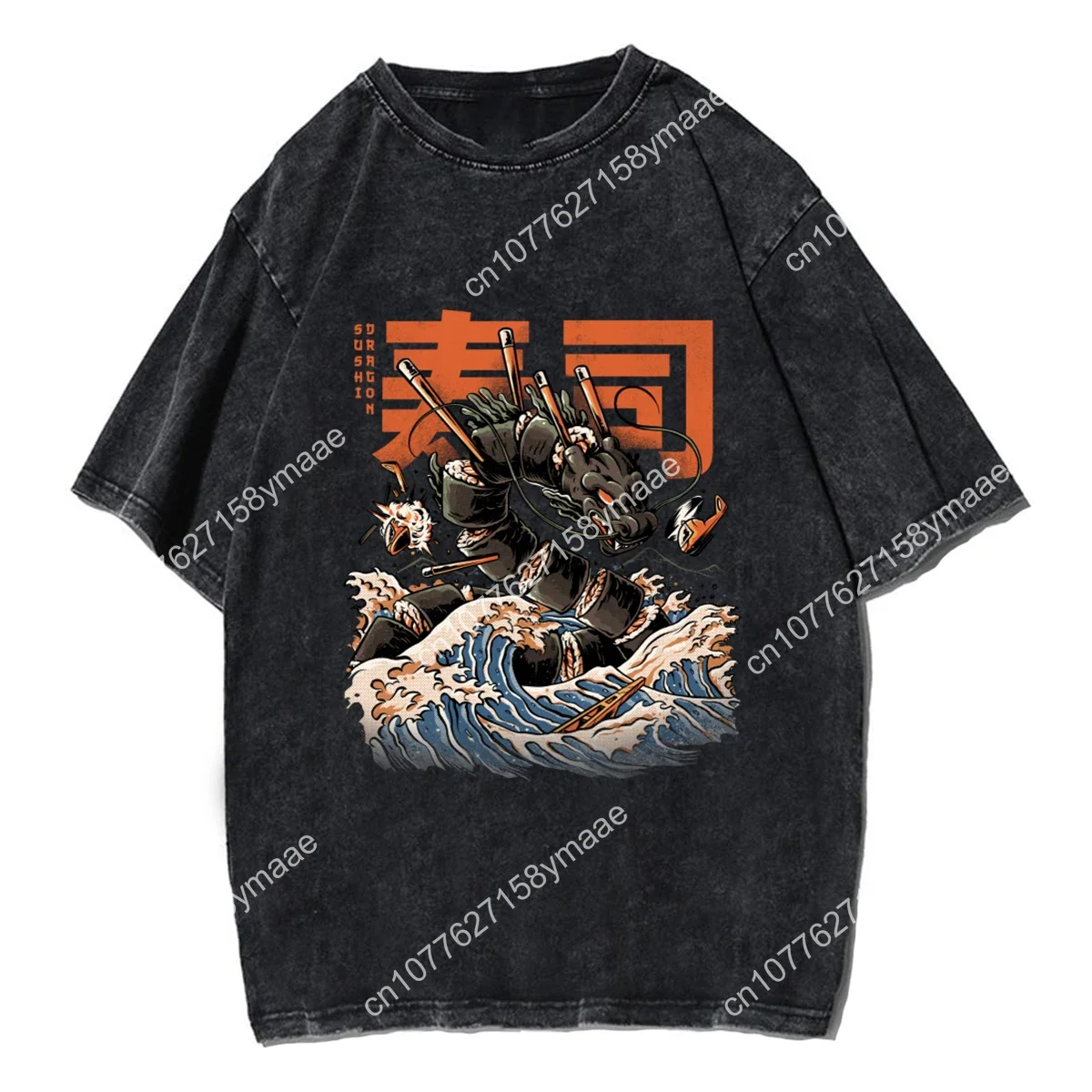 Y2K Anime Ramen Kaiju Men Women Unisex Harajuku T-shirt Ropa Hombre Streetwear Retro Cotton T Shirts Tees