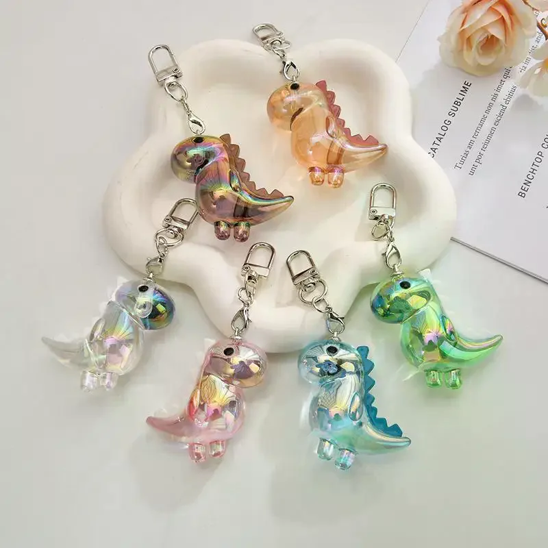 Cute Acrylic Dinosaur Keychain, Paired With Sturdy Buckle, Daily Casual Backpack And Bag Decoration, Christmas Surprise Gift