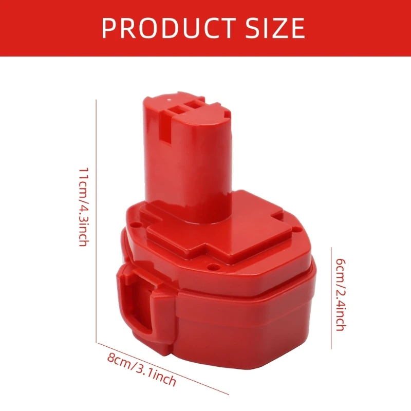 Plastic Battery Case Box Empty Shell for 9.6V 12V 14.4V 18V Power Tool