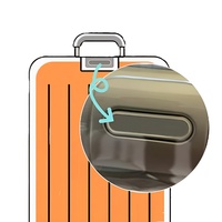 Metal Label for Rimowa Luggage Sticker Replacement Original Aluminum Logo Repair Suitcase Accessories