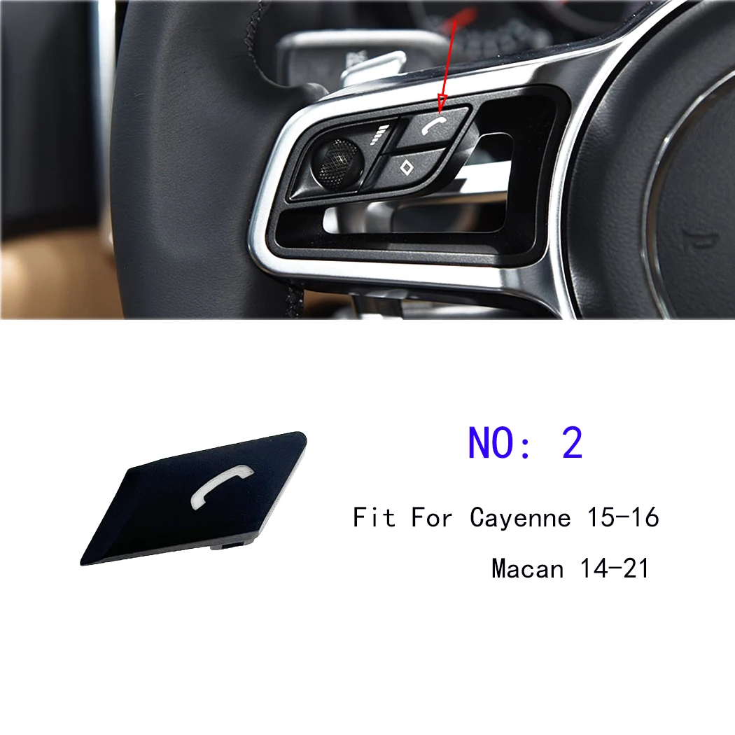 ESIRSUN Steering Wheel Multi-function Button Volume Adjustment Phone Switch Button For Porsche 2015-16 Cayenne 2014-21 Macan