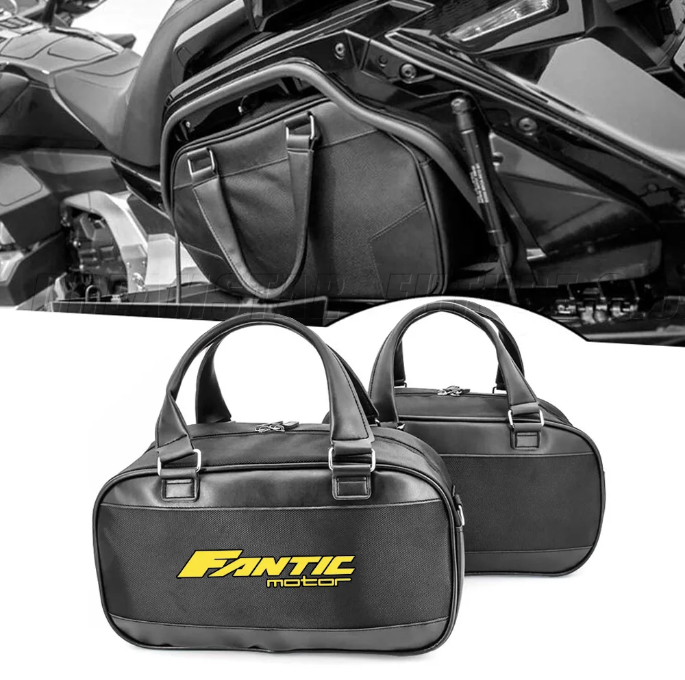 

For FANTIC CABALLERO FLAT TRACK 125 250 500 RALLY/SCRAMBLERMotorcycle Trunk Saddlebag Saddle bags Liner Set Inner Bag Side Case