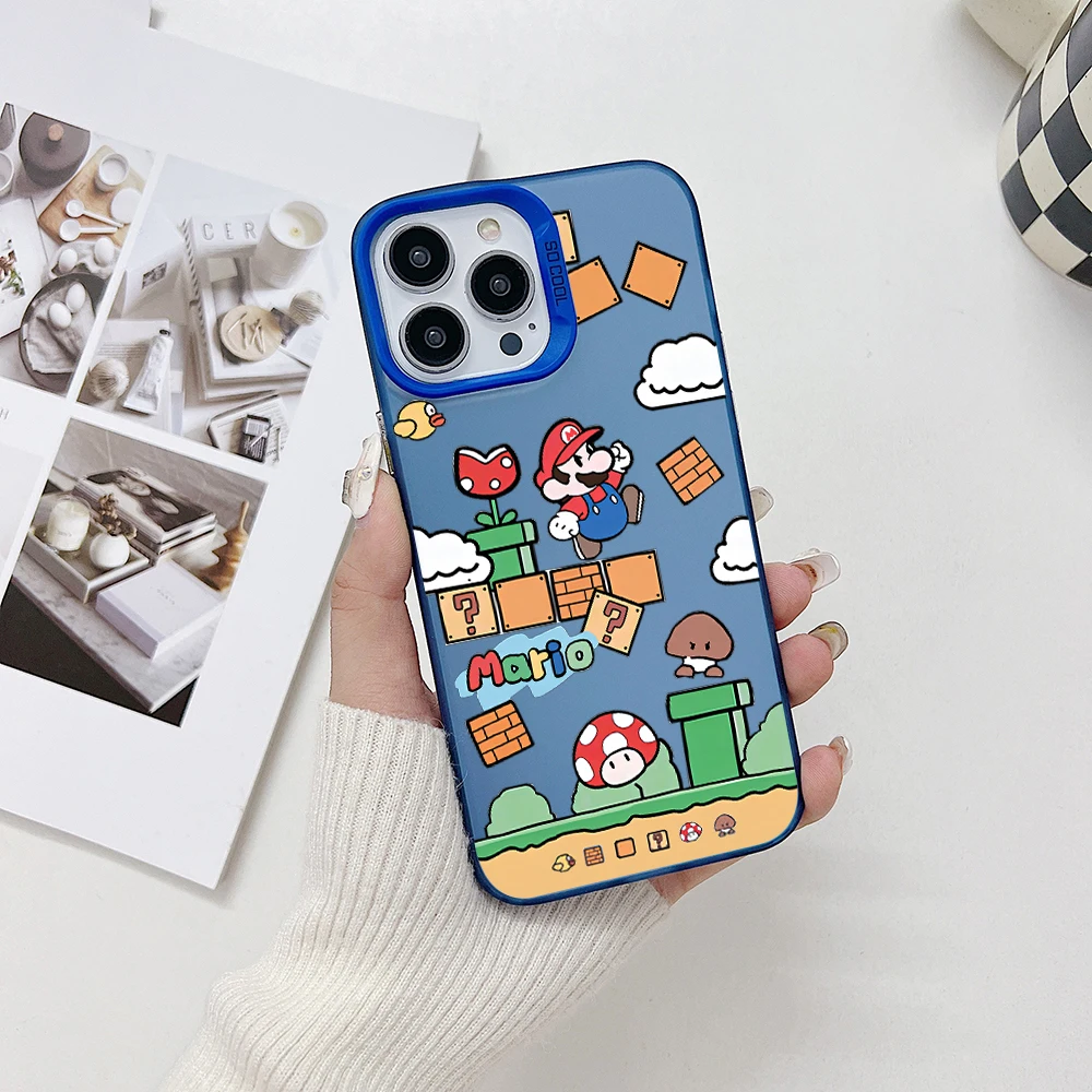 Classic Games Super Marios Phone Case for Huawei P30 P40 Mate 30 40 Pro Nova 7 Honor 50 Lens Creative Border Hard TPU PC Cover